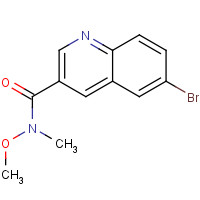 1309365-62-5 6-bromo-N-methoxy-N-methylquinoline-3-carboxamide chemical structure
