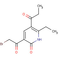 727384-09-0 3-(2-bromoacetyl)-6-ethyl-5-propanoyl-1H-pyridin-2-one chemical structure