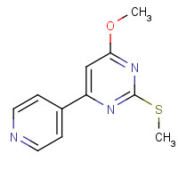 863328-29-4 4-methoxy-2-methylsulfanyl-6-pyridin-4-ylpyrimidine chemical structure