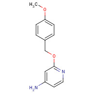 1253575-74-4 2-[(4-methoxyphenyl)methoxy]pyridin-4-amine chemical structure