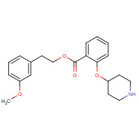 1443208-46-5 2-(3-methoxyphenyl)ethyl 2-piperidin-4-yloxybenzoate chemical structure