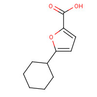 14174-52-8 5-cyclohexylfuran-2-carboxylic acid chemical structure