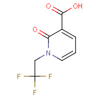 1341455-73-9 2-oxo-1-(2,2,2-trifluoroethyl)pyridine-3-carboxylic acid chemical structure