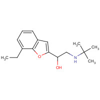 54340-62-4 2-(tert-butylamino)-1-(7-ethyl-1-benzofuran-2-yl)ethanol chemical structure