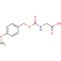 4596-54-7 2-[(4-methoxyphenyl)methoxycarbonylamino]acetic acid chemical structure
