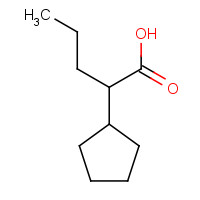 5732-83-2 2-cyclopentylpentanoic acid chemical structure