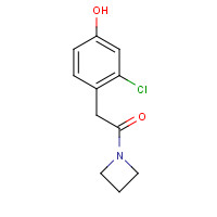 1402554-79-3 1-(azetidin-1-yl)-2-(2-chloro-4-hydroxyphenyl)ethanone chemical structure