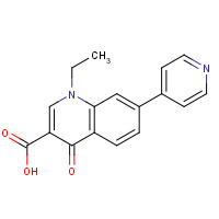 40034-42-2 1-ethyl-4-oxo-7-pyridin-4-ylquinoline-3-carboxylic acid chemical structure
