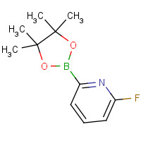 842136-58-7 2-fluoro-6-(4,4,5,5-tetramethyl-1,3,2-dioxaborolan-2-yl)pyridine chemical structure