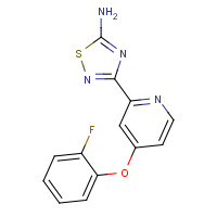 1179360-05-4 3-[4-(2-fluorophenoxy)pyridin-2-yl]-1,2,4-thiadiazol-5-amine chemical structure