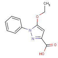 60872-15-3 5-ethoxy-1-phenylpyrazole-3-carboxylic acid chemical structure