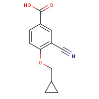 1192829-79-0 3-cyano-4-(cyclopropylmethoxy)benzoic acid chemical structure