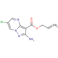 1613191-80-2 prop-2-enyl 2-amino-6-chloropyrazolo[1,5-a]pyrimidine-3-carboxylate chemical structure