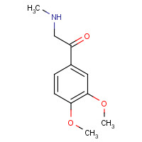 29705-77-9 1-(3,4-dimethoxyphenyl)-2-(methylamino)ethanone chemical structure