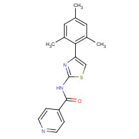 849513-58-2 N-[4-(2,4,6-trimethylphenyl)-1,3-thiazol-2-yl]pyridine-4-carboxamide chemical structure