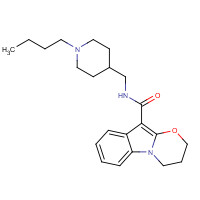 152811-62-6 N-[(1-butylpiperidin-4-yl)methyl]-3,4-dihydro-2H-[1,3]oxazino[3,2-a]indole-10-carboxamide chemical structure
