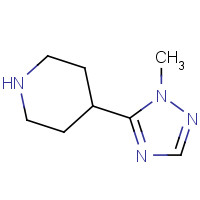 297172-20-4 4-(2-methyl-1,2,4-triazol-3-yl)piperidine chemical structure