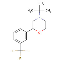 119492-01-2 4-tert-butyl-2-[3-(trifluoromethyl)phenyl]morpholine chemical structure