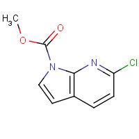 143468-07-9 methyl 6-chloropyrrolo[2,3-b]pyridine-1-carboxylate chemical structure