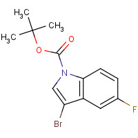 1000183-46-9 tert-butyl 3-bromo-5-fluoroindole-1-carboxylate chemical structure