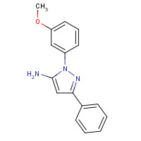 890764-19-9 2-(3-methoxyphenyl)-5-phenylpyrazol-3-amine chemical structure