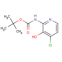 1021339-30-9 tert-butyl N-(4-chloro-3-hydroxypyridin-2-yl)carbamate chemical structure