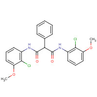 686277-21-4 N,N'-bis(2-chloro-3-methoxyphenyl)-2-phenylpropanediamide chemical structure