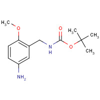 180080-51-7 tert-butyl N-[(5-amino-2-methoxyphenyl)methyl]carbamate chemical structure