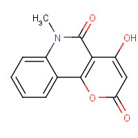 18706-63-3 4-hydroxy-6-methylpyrano[3,2-c]quinoline-2,5-dione chemical structure