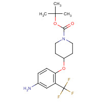 325457-62-3 tert-butyl 4-[4-amino-2-(trifluoromethyl)phenoxy]piperidine-1-carboxylate chemical structure
