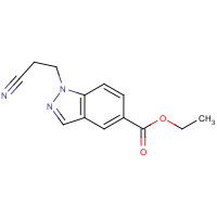 192944-86-8 ethyl 1-(2-cyanoethyl)indazole-5-carboxylate chemical structure