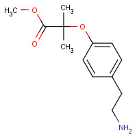 190182-03-7 methyl 2-[4-(2-aminoethyl)phenoxy]-2-methylpropanoate chemical structure