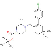 1257049-43-6 tert-butyl 4-[[2-(4-chlorophenyl)-4,4-dimethylcyclohexen-1-yl]methyl]-3-methylpiperazine-1-carboxylate chemical structure