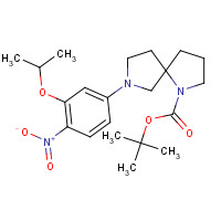 1462951-13-8 tert-butyl 7-(4-nitro-3-propan-2-yloxyphenyl)-1,7-diazaspiro[4.4]nonane-1-carboxylate chemical structure