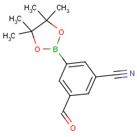 1417200-10-2 3-formyl-5-(4,4,5,5-tetramethyl-1,3,2-dioxaborolan-2-yl)benzonitrile chemical structure