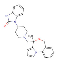 109826-26-8 3-[1-[(4-methyl-6H-pyrrolo[1,2-a][4,1]benzoxazepin-4-yl)methyl]piperidin-4-yl]-1H-benzimidazol-2-one chemical structure