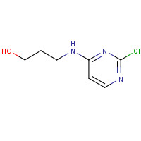 55662-19-6 3-[(2-chloropyrimidin-4-yl)amino]propan-1-ol chemical structure