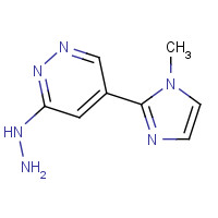 749259-49-2 [5-(1-methylimidazol-2-yl)pyridazin-3-yl]hydrazine chemical structure