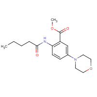 150004-50-5 methyl 5-morpholin-4-yl-2-(pentanoylamino)benzoate chemical structure