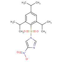 63734-76-9 4-nitro-1-[2,4,6-tri(propan-2-yl)phenyl]sulfonylimidazole chemical structure