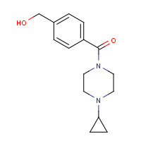 1000405-17-3 (4-cyclopropylpiperazin-1-yl)-[4-(hydroxymethyl)phenyl]methanone chemical structure
