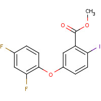 881210-63-5 methyl 5-(2,4-difluorophenoxy)-2-iodobenzoate chemical structure