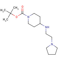 919834-57-4 tert-butyl 4-(2-pyrrolidin-1-ylethylamino)piperidine-1-carboxylate chemical structure