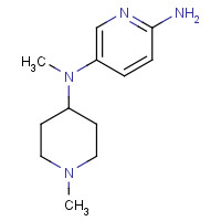 1018261-66-9 5-N-methyl-5-N-(1-methylpiperidin-4-yl)pyridine-2,5-diamine chemical structure