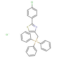 120889-38-5 [2-(4-chlorophenyl)-1,3-thiazol-4-yl]methyl-triphenylphosphanium;chloride chemical structure