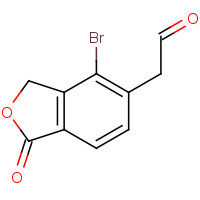 1374572-95-8 2-(4-bromo-1-oxo-3H-2-benzofuran-5-yl)acetaldehyde chemical structure