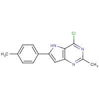 237435-12-0 4-chloro-2-methyl-6-(4-methylphenyl)-5H-pyrrolo[3,2-d]pyrimidine chemical structure