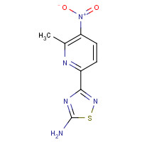 1179362-62-9 3-(6-methyl-5-nitropyridin-2-yl)-1,2,4-thiadiazol-5-amine chemical structure