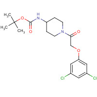 1613513-96-4 tert-butyl N-[1-[2-(3,5-dichlorophenoxy)acetyl]piperidin-4-yl]carbamate chemical structure