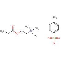 1866-13-3 4-methylbenzenesulfonate;trimethyl(2-propanoyloxyethyl)azanium chemical structure